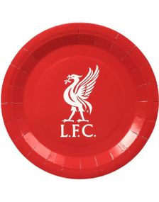 8 stk Liverpool FC Papptallerkener 23 cm