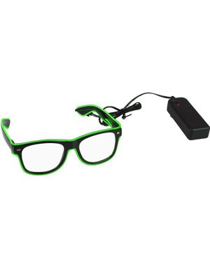 El-Wire Glasögon - Grön