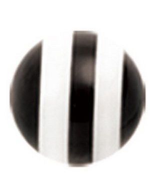 Striped Ball - Svart och Vit Akrylkula