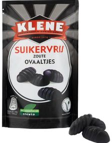 Klene Sukkerfrie Salte Ovale Lakrisbiter 110 gram