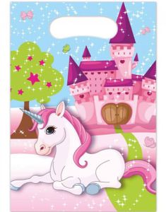 6 stk Godispåsar - Unicorn Castle