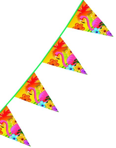 6 Meter Banner Med Vimplar - Hawaii Sunset