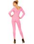 Rosa Bodysuit med Långa Ärmar