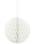 Vit Honeycomb Ball Välj Storlek 10-40 cm