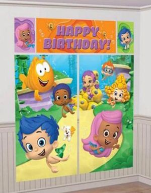 Bubble Guppies Födelsedag Scene Setter 165 cm x 190 cm