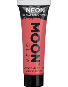 Röd Pastell Neon UV/Blacklight Ansikts- och Kroppsfärg 12 ml