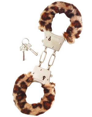 Handklovar med Leopardmönstrat Plyschtyg
