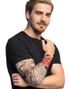 1 stk Falsk Tattoo Sleeve - Burning Heart Dragon
