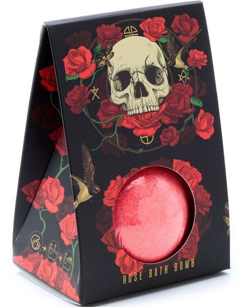 Skulls & Roses Ros - Stor Badebomb 150 gram