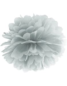 Silverfärgad Pom Pom 35 cm