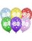 Flerfärgade sifferballonger 1-80 - 30 cm