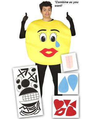 DIY Emoji Kostym - Klipp till Emoticons Själv
