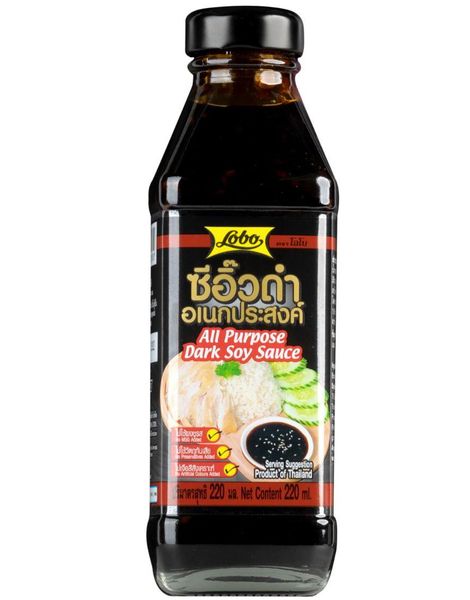 Lobo All Purpose Dark Soy Sauce - Tykk Soyasaus 220 ml (Thailand)
