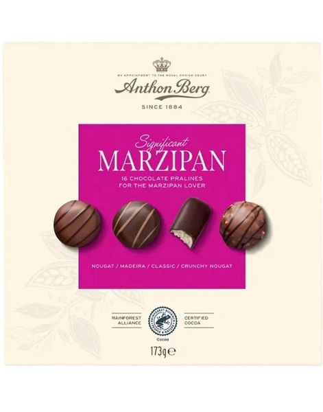 Anthon Berg Betydande Marsipan - Ask Med Olika Marsipankonfekt 173 Gram