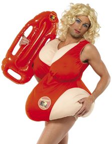 Licensierad Baywatch Drag Queen Dräkt