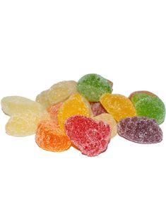 1 kg Jellioo Gummy Fruits - Stor Påse Vingummi Fruktbitar med Olika Fruktsmaker