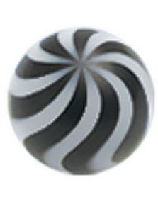 Candy Ball - Svart Akrylkula