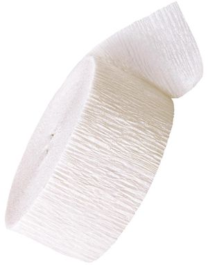 25 meter Vitt Dekorband/Streamer