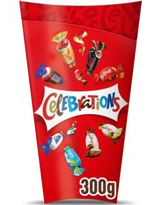Celebrations - Presentförpackning med Olika Kända Chokladsorter 300 gram