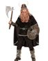 Svart Komplett Vikingadräkt med Hatt