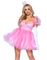 Frosted Organza Babydoll - Rosa Kostymekjole til Dame