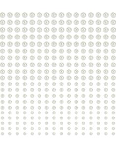 440 stk - Selvklebende Perler i Fire Forskjellige Størrelser