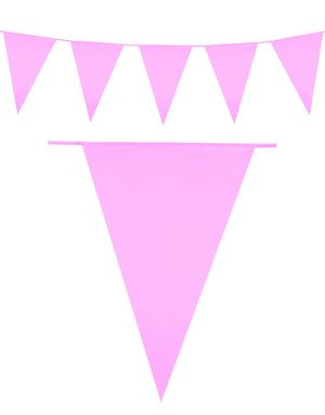 Ljus Rosa Banner med Stora Vimpel Flaggor 10 meter