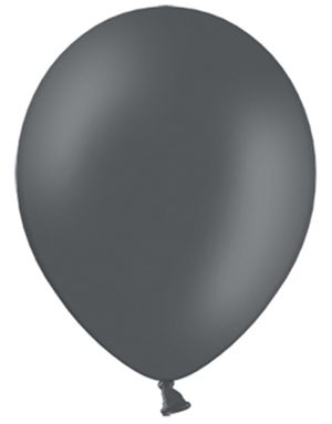100 st 13 cm - MEGAPACK – Mörkgrå Små Ballonger