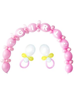 Girl - Ljus Rosa Ballong Bågset