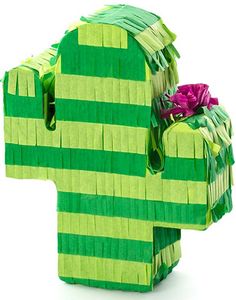 Grön Kaktus MINI Pinata 11,5x9,5 cm