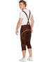 Bruna Oktoberfest Sämskinn Knälånga Lederhosen