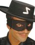 Svart Zorro Inspirerad Ögonmask med Knytning