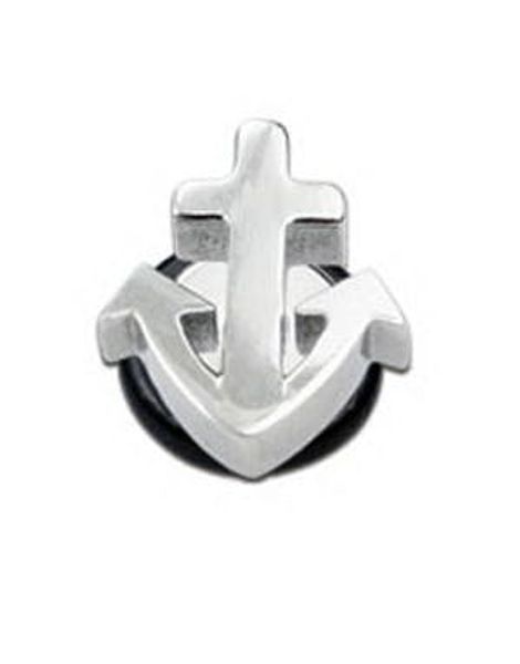 Laser Cut Silver Anchor - Fejk Plugg