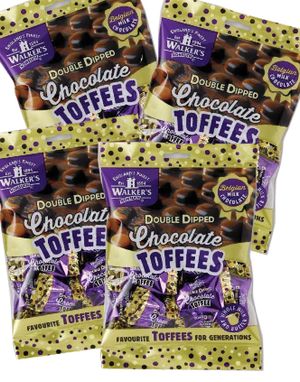 12 stk Walkers Double Dipped Chocolate Toffees - Hel Låda