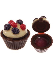 Brunt Muffinsformat Lipgloss med Bär Smak