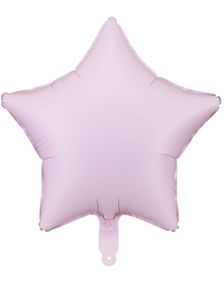 Stjerneformet Matt Lilla Folieballong 48 cm