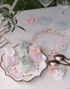 12 stk Rosa og Gule Dekorasjonsblomster