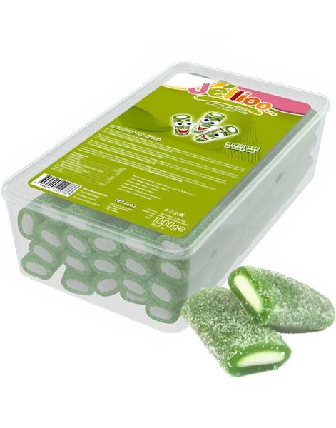 1 kg Boks med Sure Eple Lakrislisser