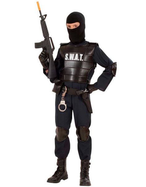 Komplett S.W.A.T Barnkostym