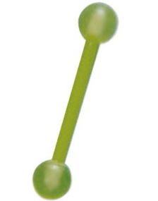 Självlysande Grön Tungpiercing