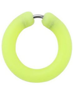 Silikon Yellow Circle - Fejkpiercing - LYSER I MÖRKRET