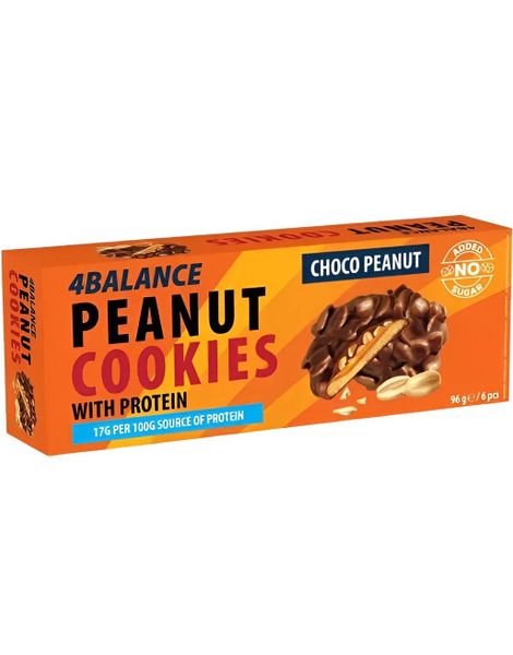 4Balance Protein Peanut Choco Cookies - Kex med Choklad och Nötter 96 gram