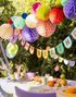Pastellfarget Happy Birthday Girlander 163x12 cm