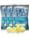 16 st Moo Free Snowballs - Riskulor med Veganskt Vit Chokladöverdrag - Hel Låda 0,56 kg
