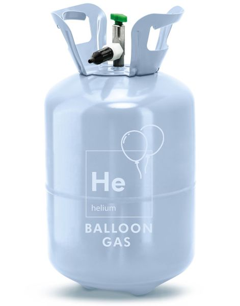 Lys Blå Heliumtank til 30 stk 23 cm Ballonger