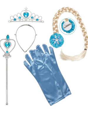 Blått ogch Silverfärgat Prinsess-set 5 Delar