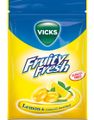 Vicks Fruity Fresh Halspastiller med Citron och Menthol Smak - Sockerfri