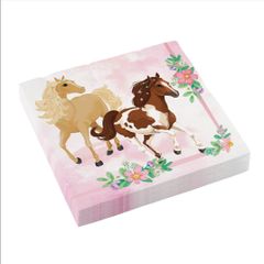 20 st Servetter med Hästtema 33x33 cm - Beautiful Horses