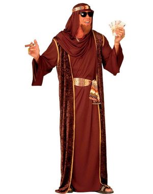 Arab Shejk Kostym - Brun