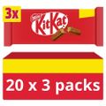 20 st 3-Pack KitKat 4 Fingers Choklad - Hela Lådan 2,49 kg